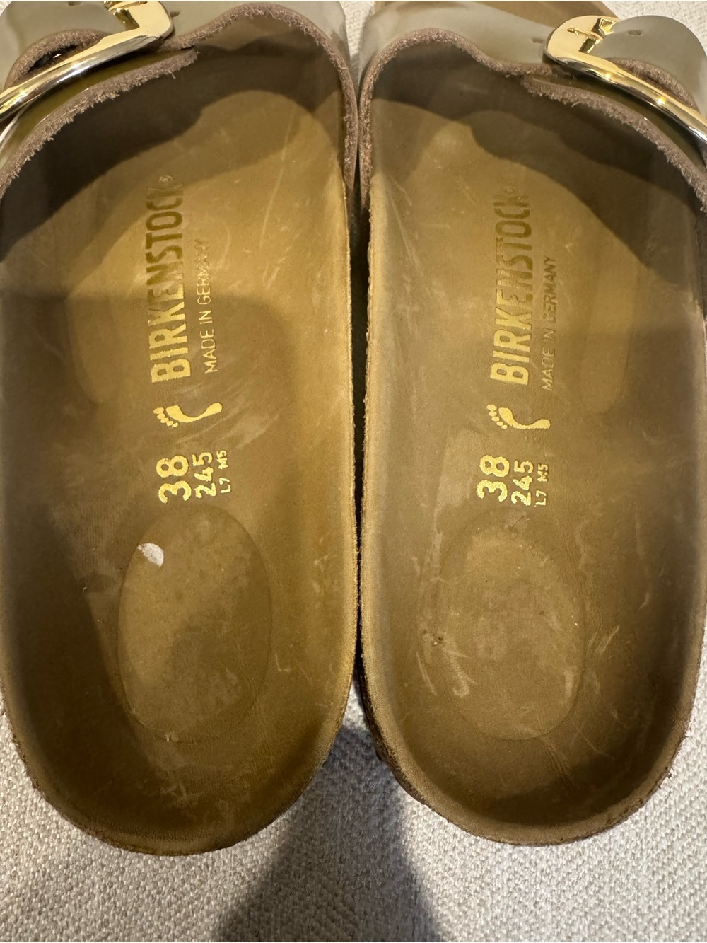 Birkenstock Moss  Green Madrid Big Buckle Sandals - Picture 7 of 7